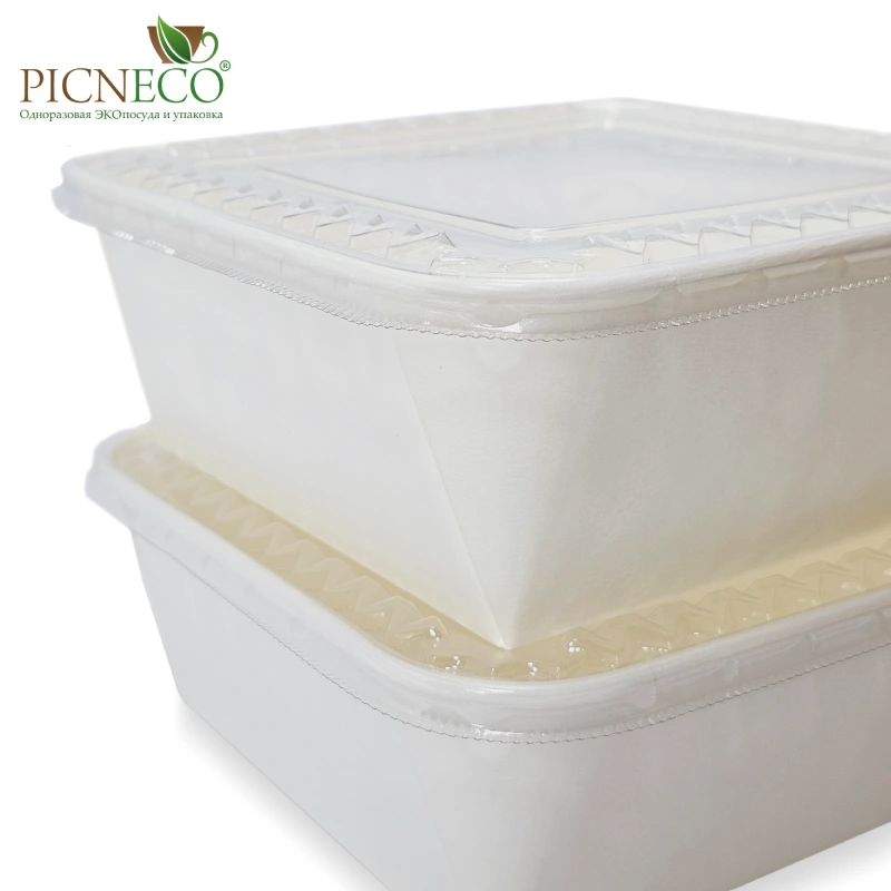 товар Контейнер квадратный 1300 мл, белый BK501